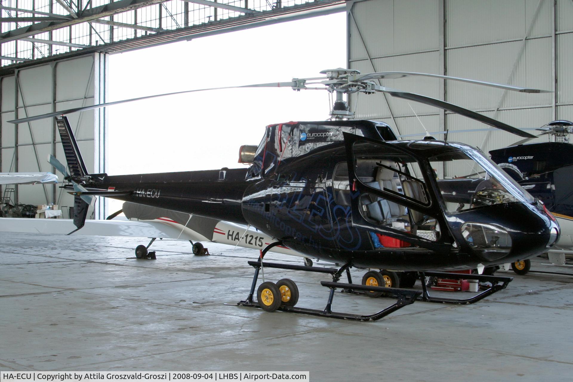 HA-ECU, 1990 Aerospatiale AS-350B-1 Ecureuil C/N 2296, Budaörs-Airport, Hungary - Hangar