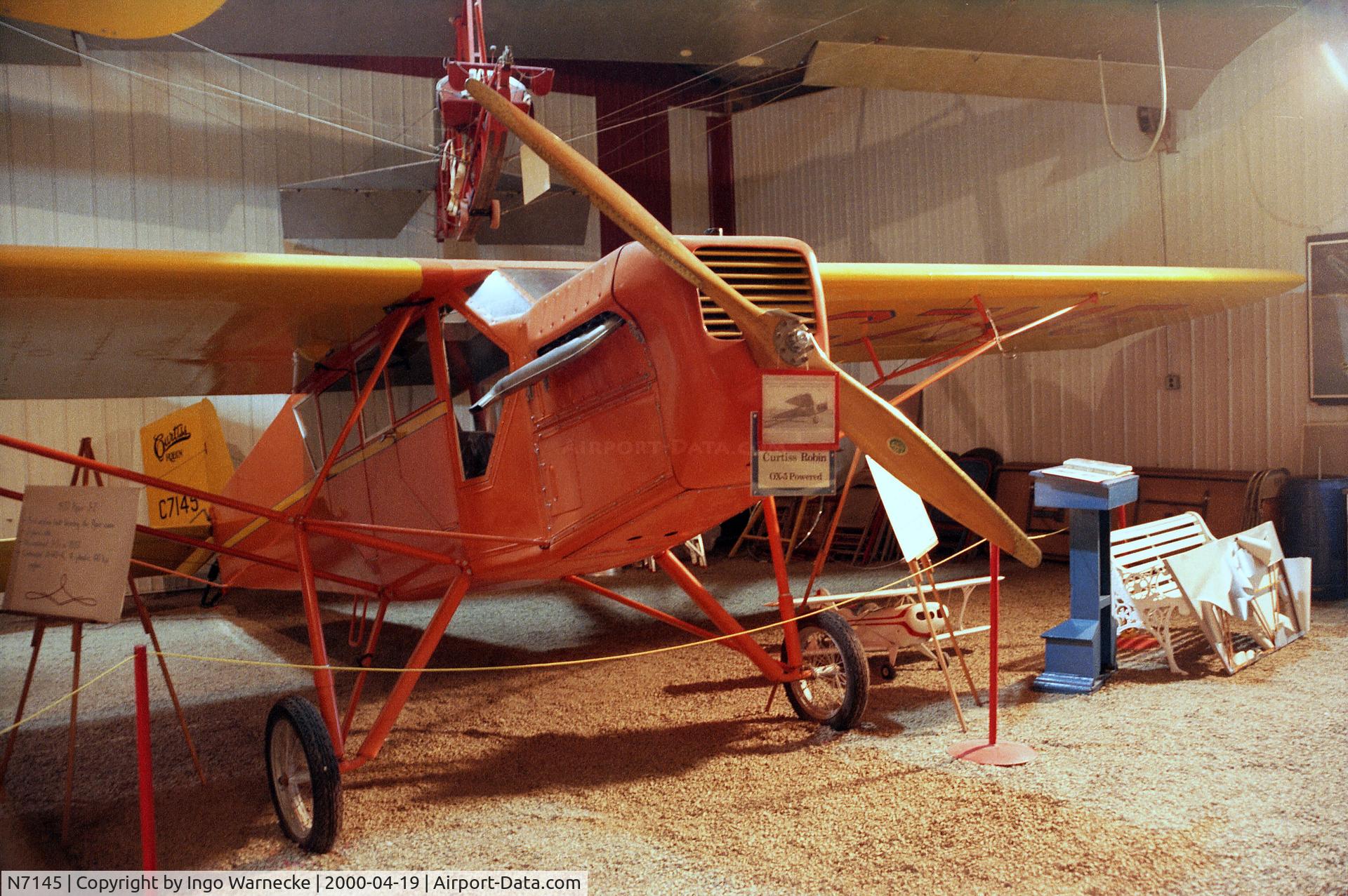 N7145, 1928 Curtiss-Wright Robin C/N 6, Curtiss-Wright Robin at Iowa Aviation Museum,  Greenfield IA