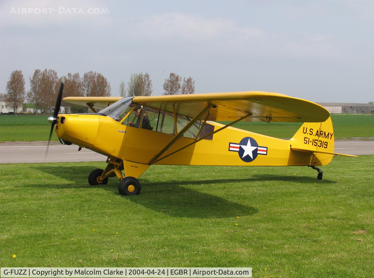 G-FUZZ, 1951 Piper L-18C Super Cub (PA-18-95) C/N 18-1016, Piper L-18C Super Cub at the British Aerobatic Association John McLean Trophy competition in 2004.