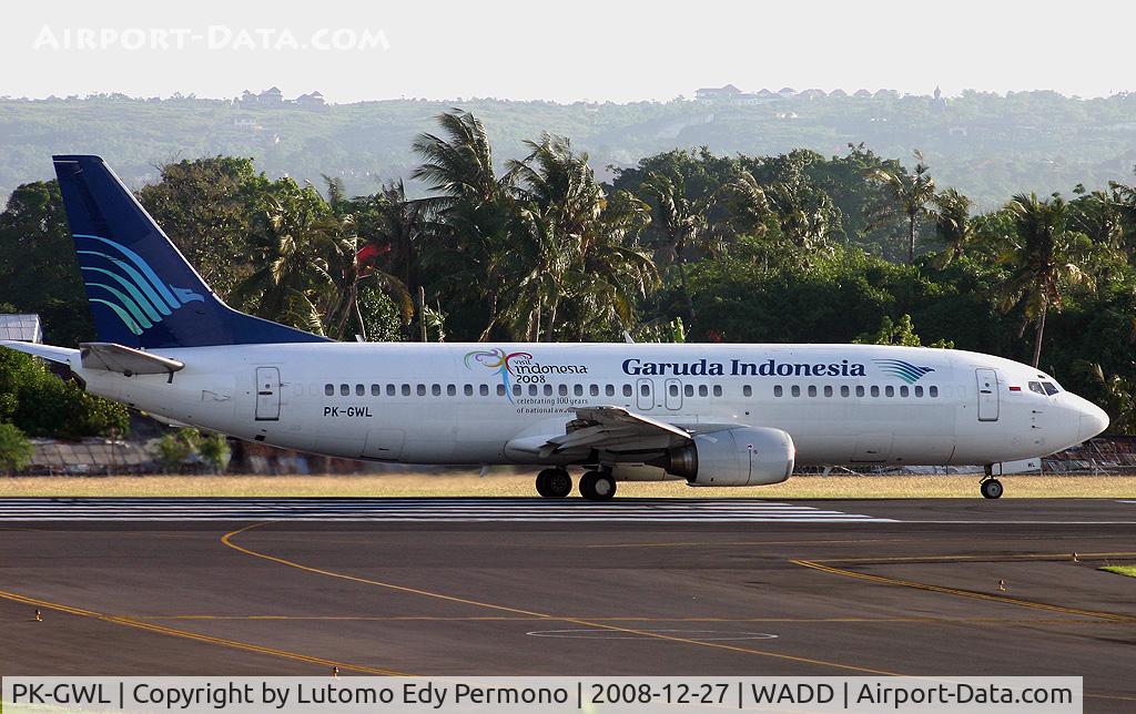 PK-GWL, Boeing 737-4U3 C/N 25714, Garuda Indonesia