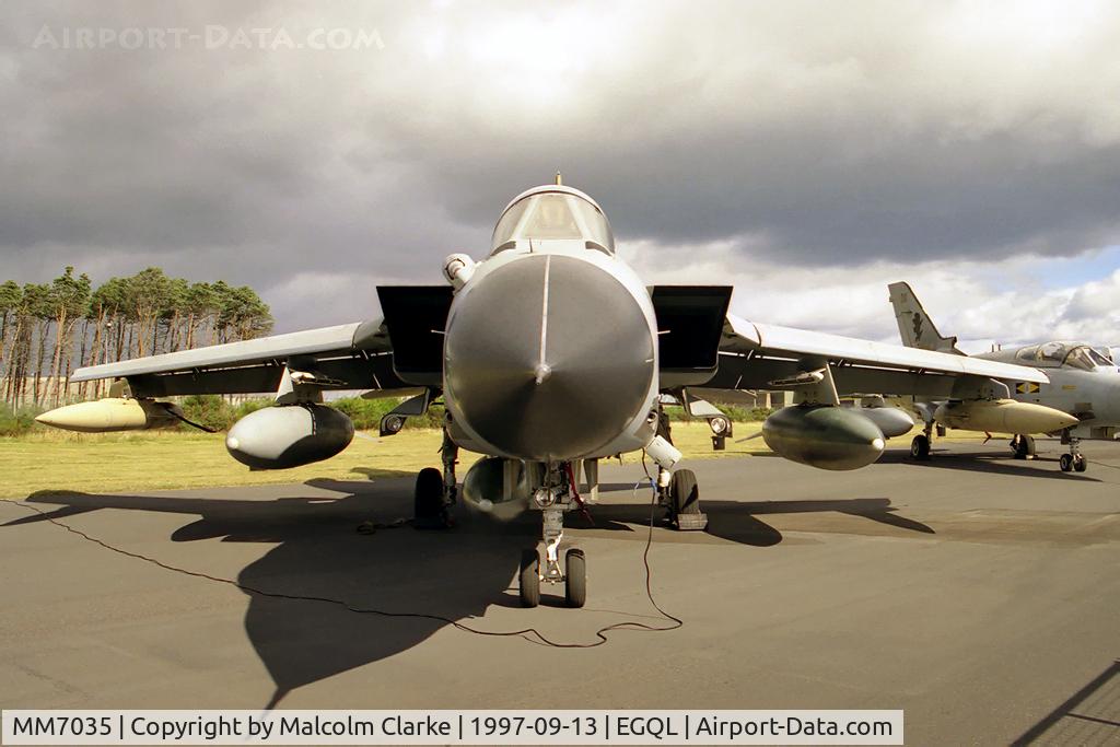 MM7035, Panavia Tornado IDS C/N 322/IS034/5044, Panavia Tornado IDS. Flown by 36 Stormo, based at Gioia del Colle  at RAF Leuchars Battle of Britain Air Show in 1997.
