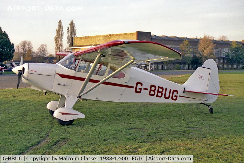 G-BBUG, 1949 Piper PA-16 Clipper C/N 16-29, Piper PA-16 Clipper at Cranfield Airport in 1988.