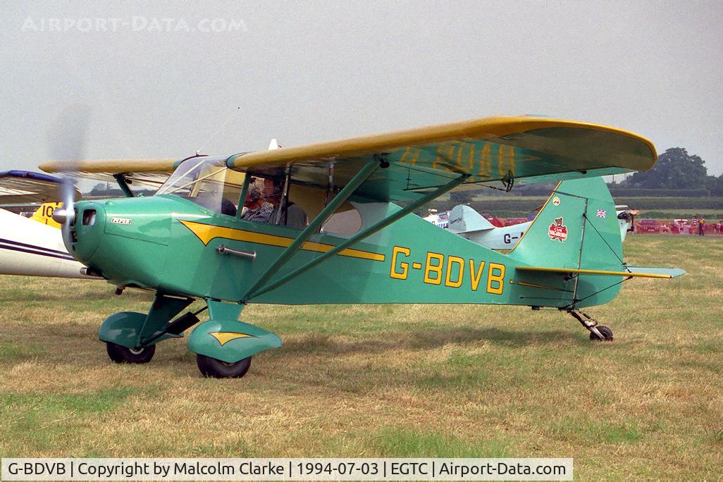 G-BDVB, 1948 Piper PA-17 Vagabond C/N 15-229, Piper PA-17 Vagabond at the 1994 PFA Rally, Cranfield Airport.