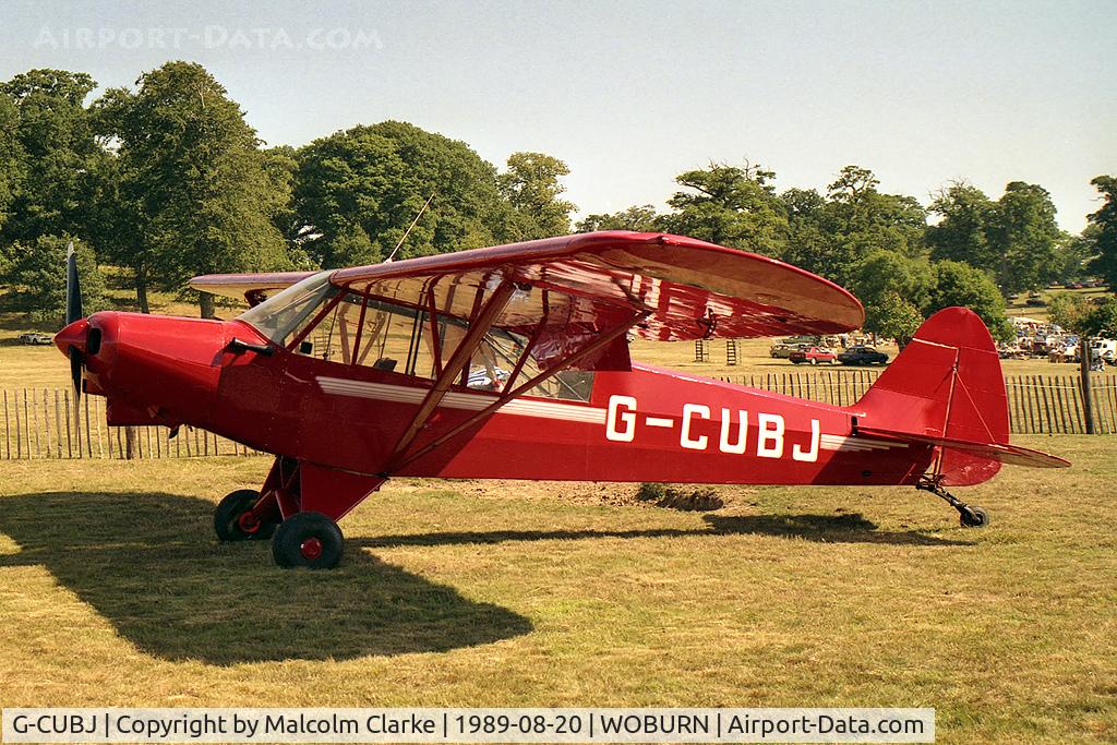 G-CUBJ, 1956 Piper L-18C Super Cub (PA-18-95) C/N 18-5395, Piper PA-18-150 Super Cub at the Famous Grouse DH Moth Rally 1989 held in the grounds of Woburn Abbey, the seat of the Duke of Bedford.