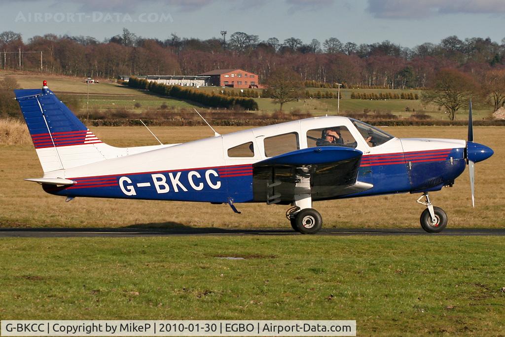 G-BKCC, 1974 Piper PA-28-180 Cherokee Archer C/N 28-7405099, Heading to the 34 hold prior to departure.