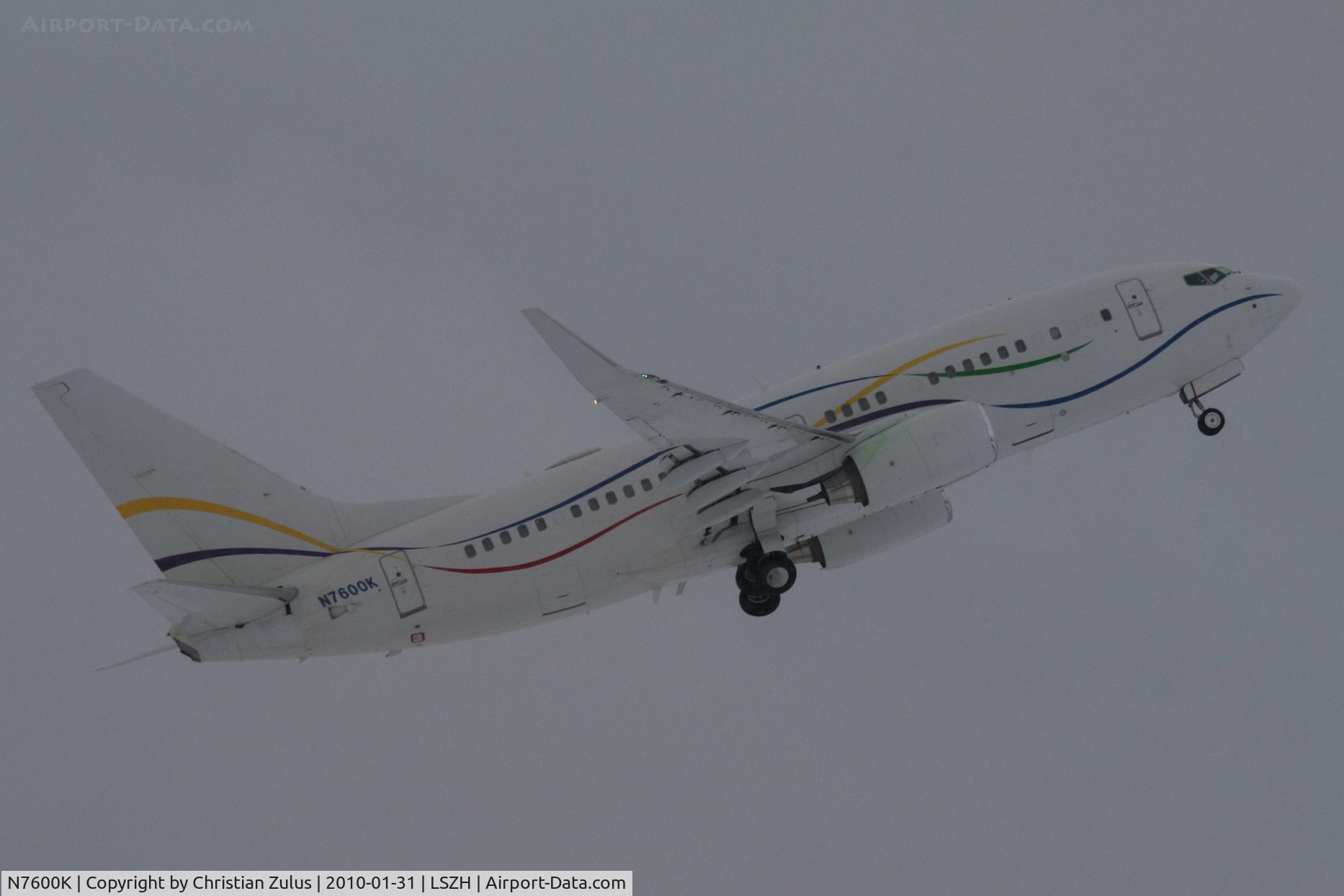 N7600K, 2001 Boeing 737-7BC C/N 32628, SAS Institute