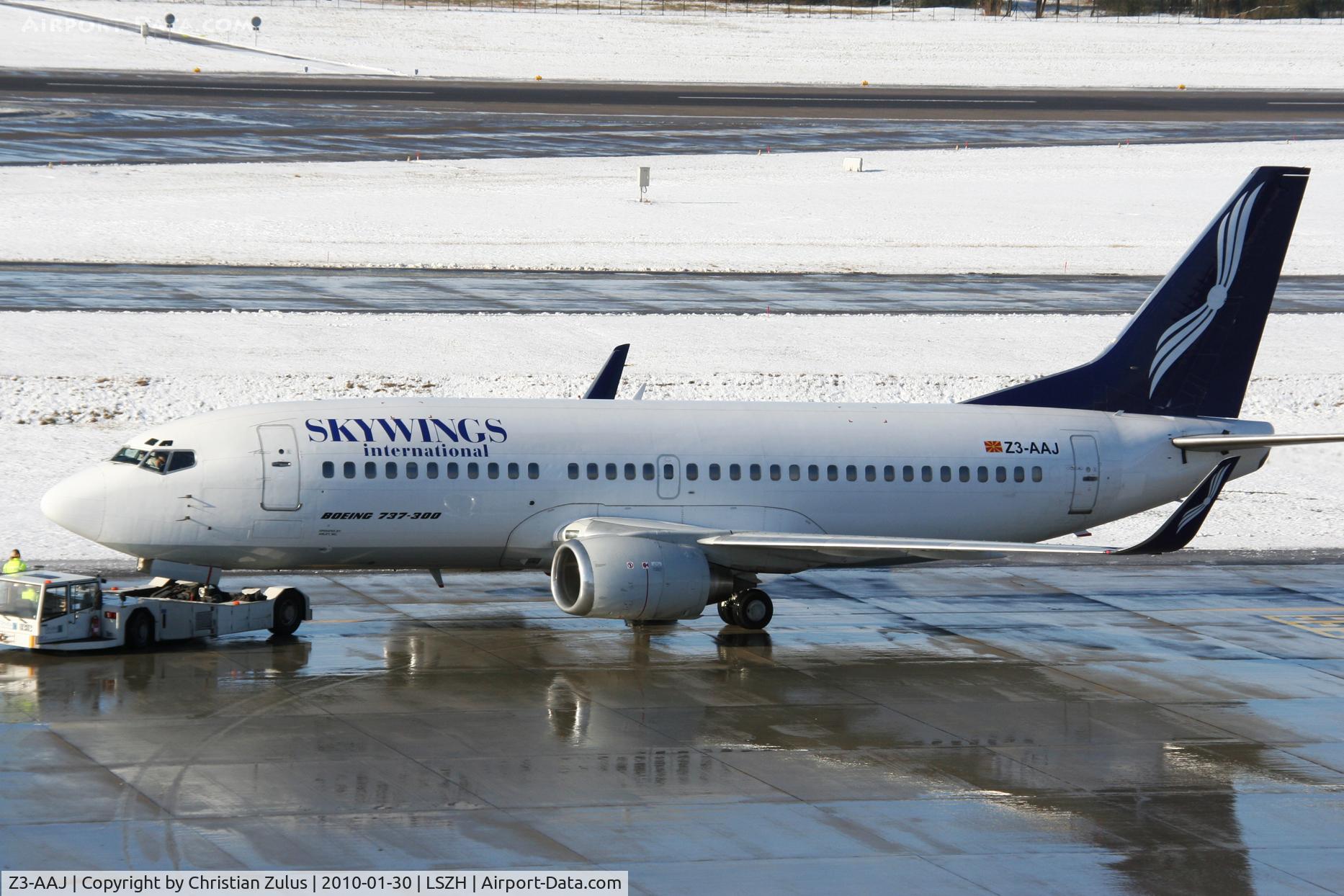 Z3-AAJ, 1987 Boeing 737-33A C/N 23827, Skywings International