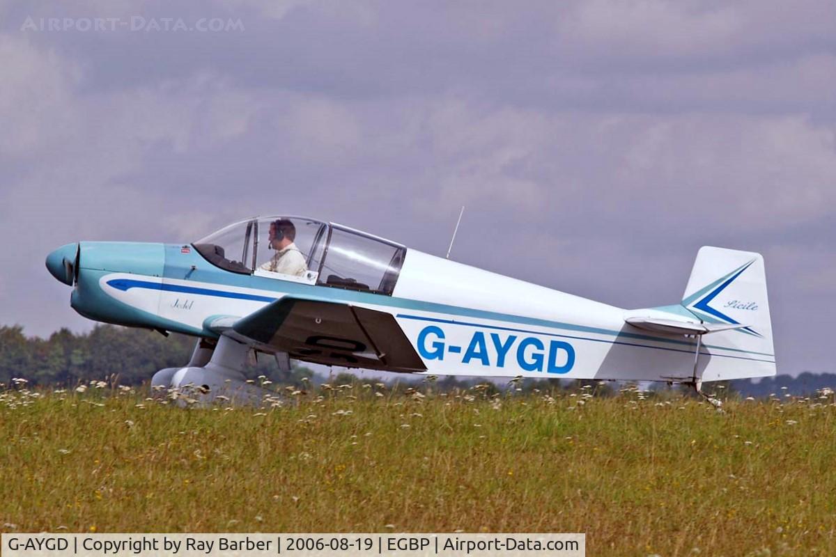 G-AYGD, 1963 CEA Jodel DR1050 Sicile C/N 515, CEA Jodel DR.1050 Sicile [515] Kemble~G 19/08/2006. Seen at the PFA Flying For Fun 2006 Kemble.