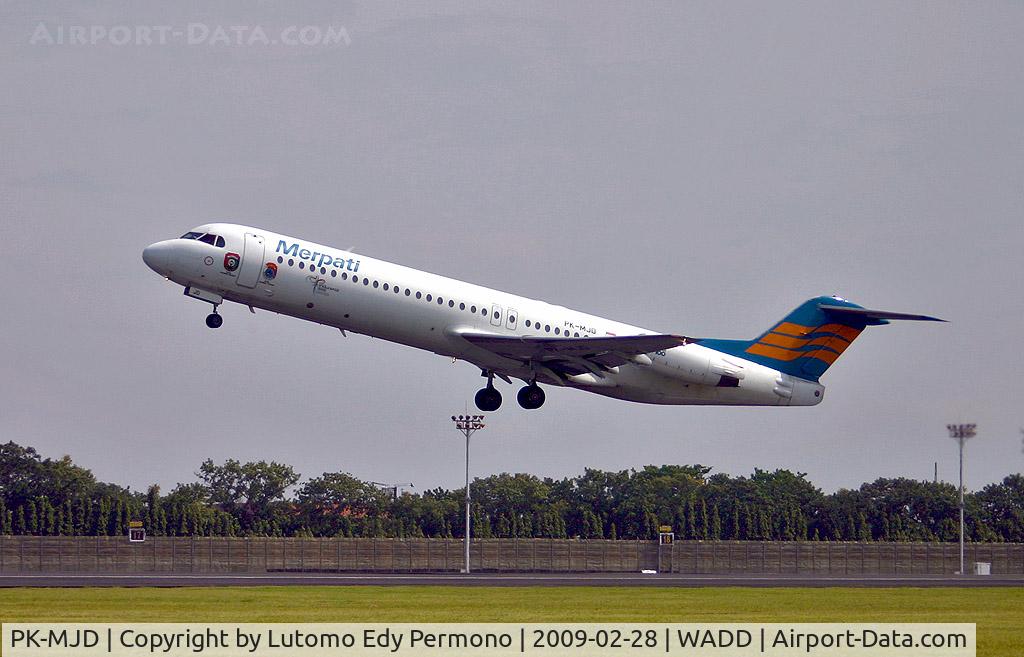 PK-MJD, 1993 Fokker 100 (F-28-0100) C/N 11474, Merpati Nusantara