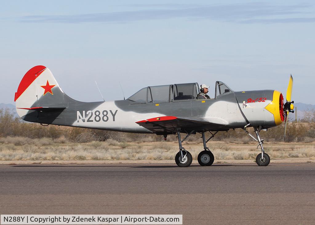 N288Y, 1988 Yakovlev Yak-52 C/N 888714, Coolidge