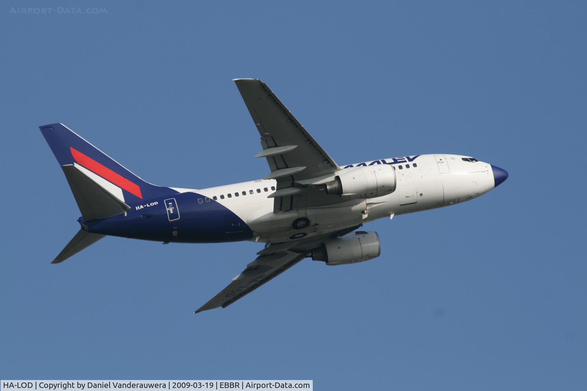 HA-LOD, 2003 Boeing 737-6Q8 C/N 28259, Flight MA601 is taking off from RWY 07R