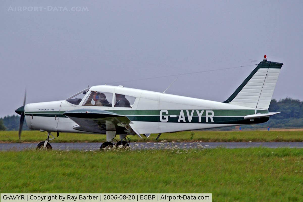 G-AVYR, 1968 Piper PA-28-140 Cherokee C/N 28-24226, Piper PA-28-140 Cherokee [28-24226] Kemble~G 20/08/2006. Seen at the PFA Flying For Fun 2006 Kemble.