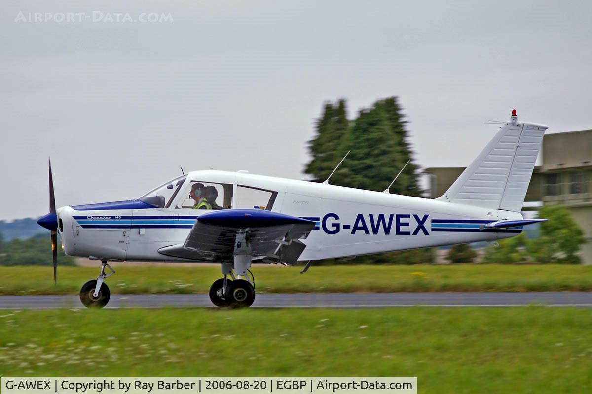 G-AWEX, 1968 Piper PA-28-140 Cherokee C/N 28-24472, Piper PA-28-140 Cherokee [28-24472] Kemble~G 20/08/2006. Seen at the PFA Flying For Fun 2006 Kemble.