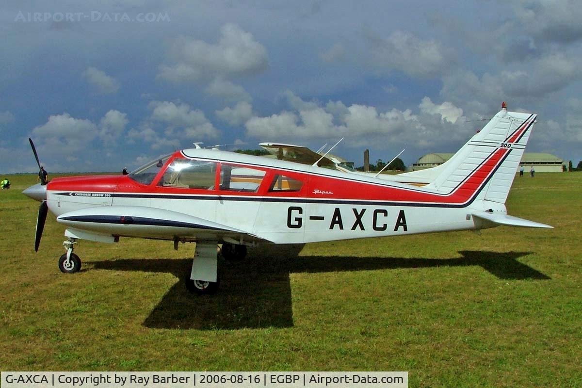 G-AXCA, 1969 Piper PA-28R-200 Cherokee Arrow C/N 28R-35053, Piper PA-28R-200 Cherokee Arrow [28R-35053] Kemble~G 16/08/2006. Seen at the PFA Flying For Fun 2006 Kemble.