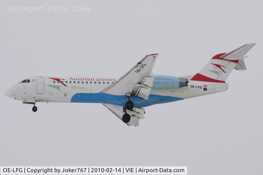 OE-LFG, 1995 Fokker 70 (F-28-0070) C/N 11549, Austrian arrows Fokker F-70