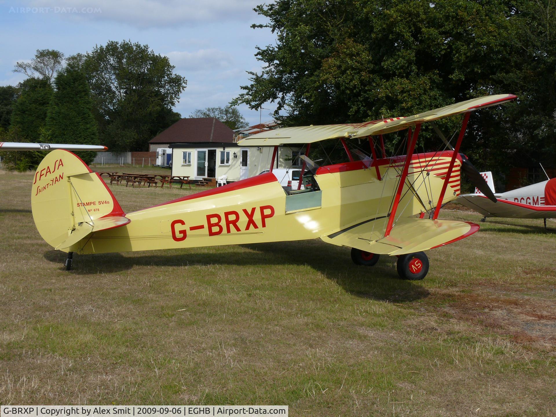 G-BRXP, 1948 Stampe-Vertongen SV-4C C/N 678, Stampe Vertongen SV-4B G-BRXP Terry Brown named Saint-Yan