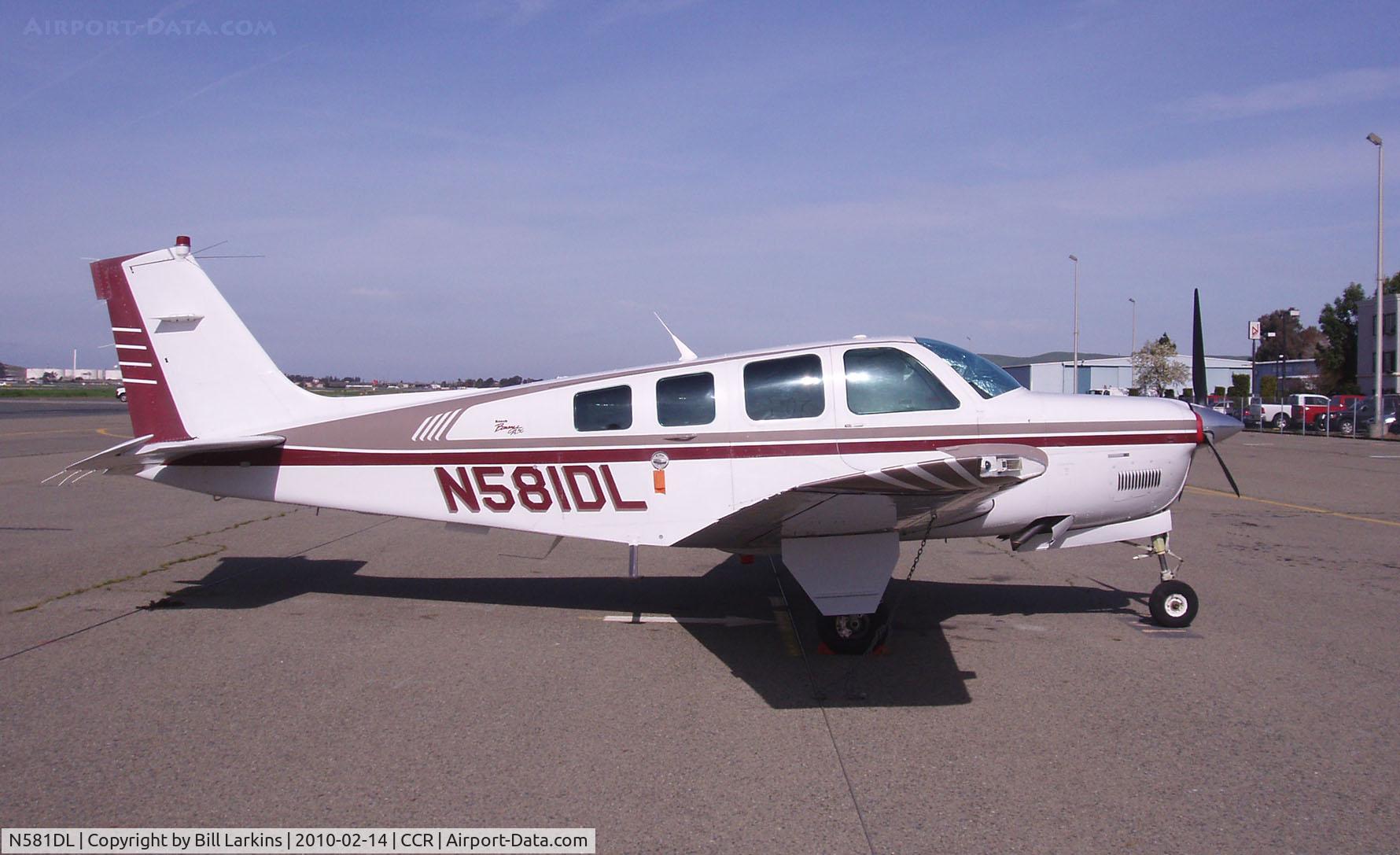 N581DL, 1997 Beech A36 Bonanza 36 C/N E-3100, Right side a few months later.