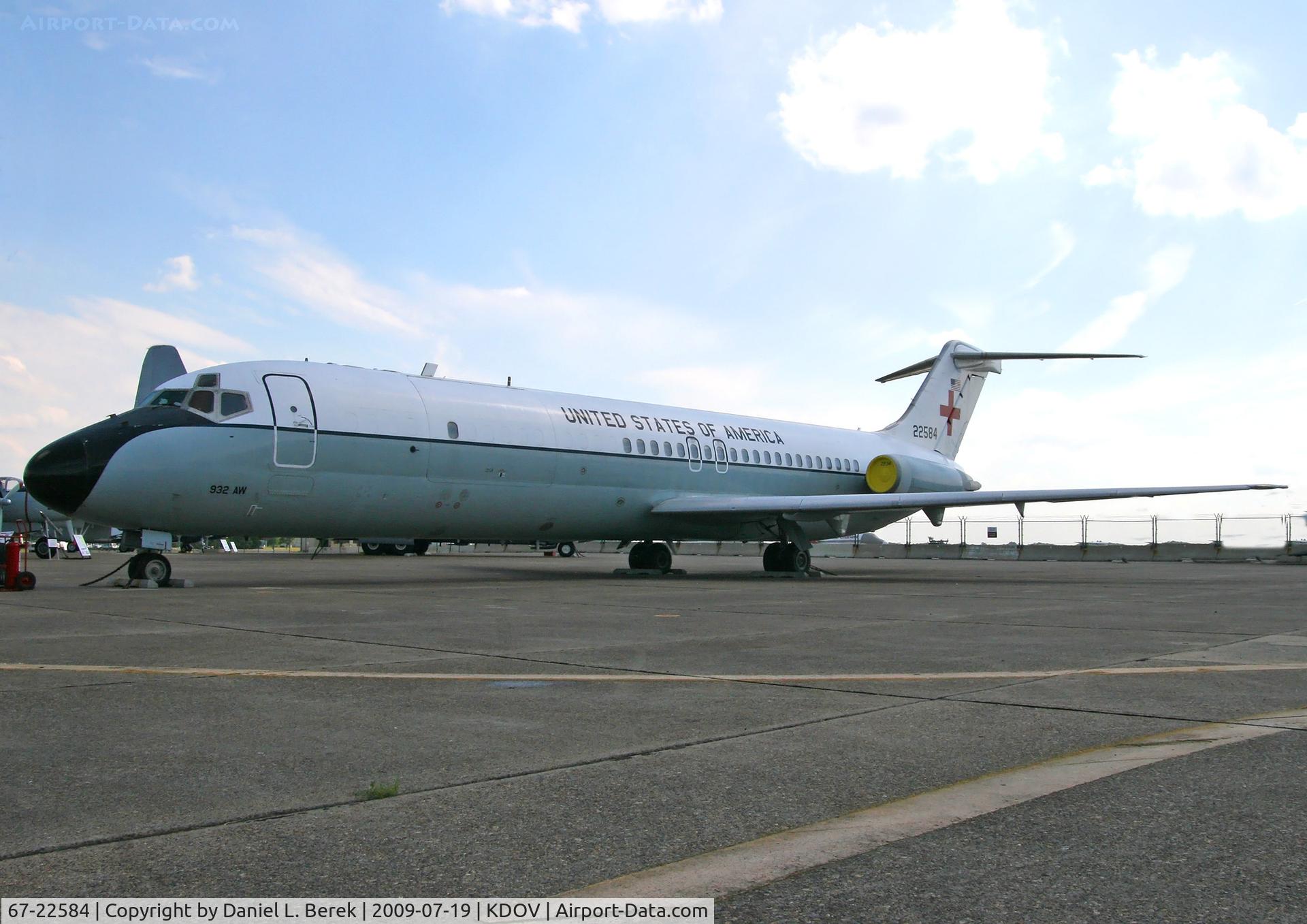 67-22584, 1967 McDonnell Douglas C-9A Nightingale C/N 47242, This Nightingale is a recent acquisition of the Air Mobility Command Museum.  With the type rapidly dwindling both in commercial and military service, an old 'Nine is a welcome sight.