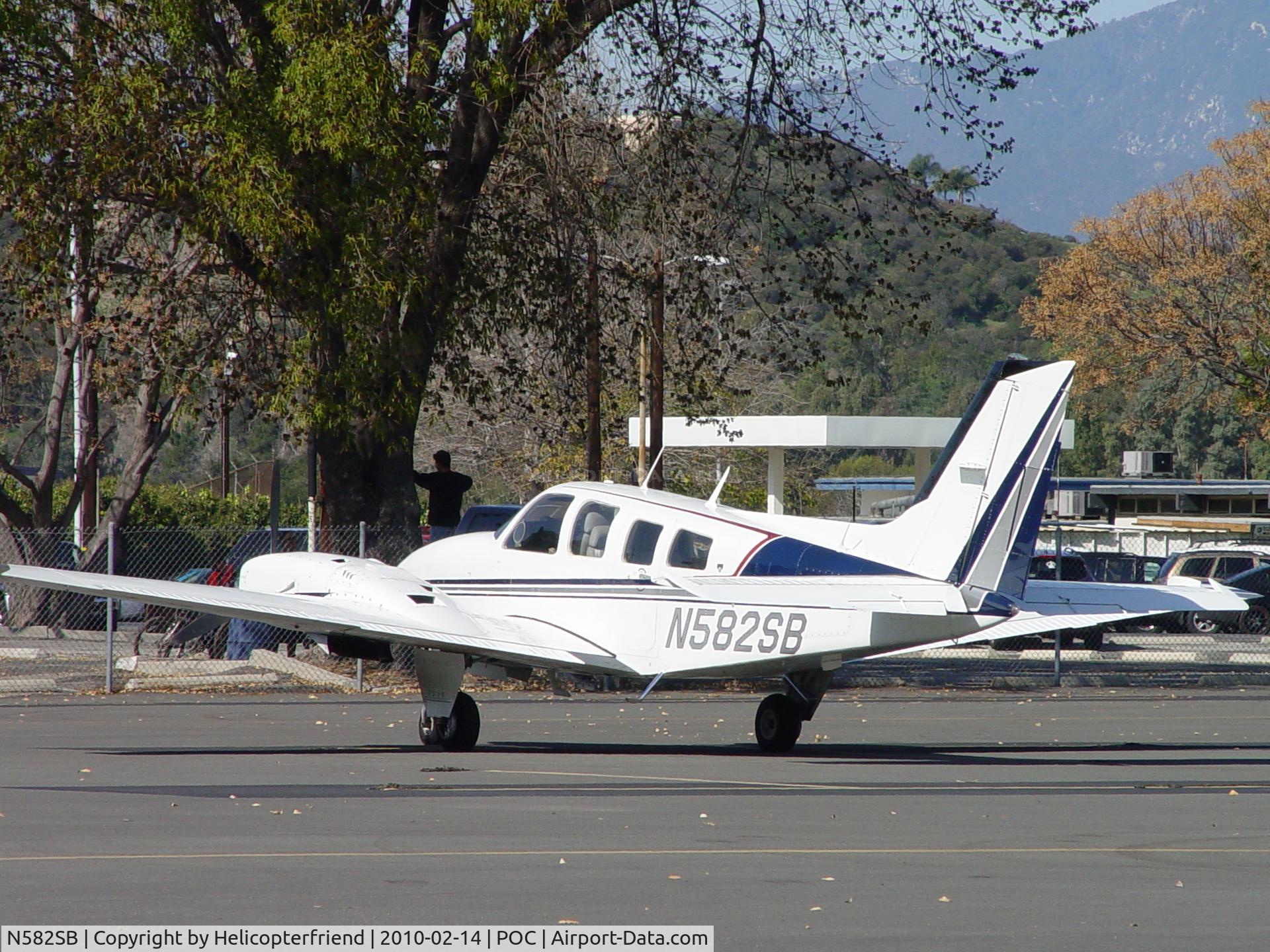 N582SB, 1978 Beech 58P Baron C/N TJ-172, Parked in transient parking