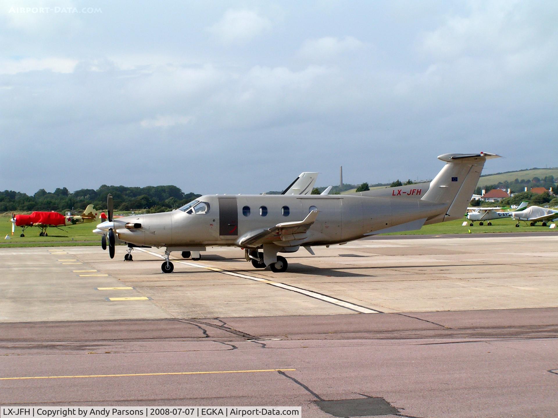 LX-JFH, 2003 Pilatus PC-12/45 C/N 522, Visting Shoreham