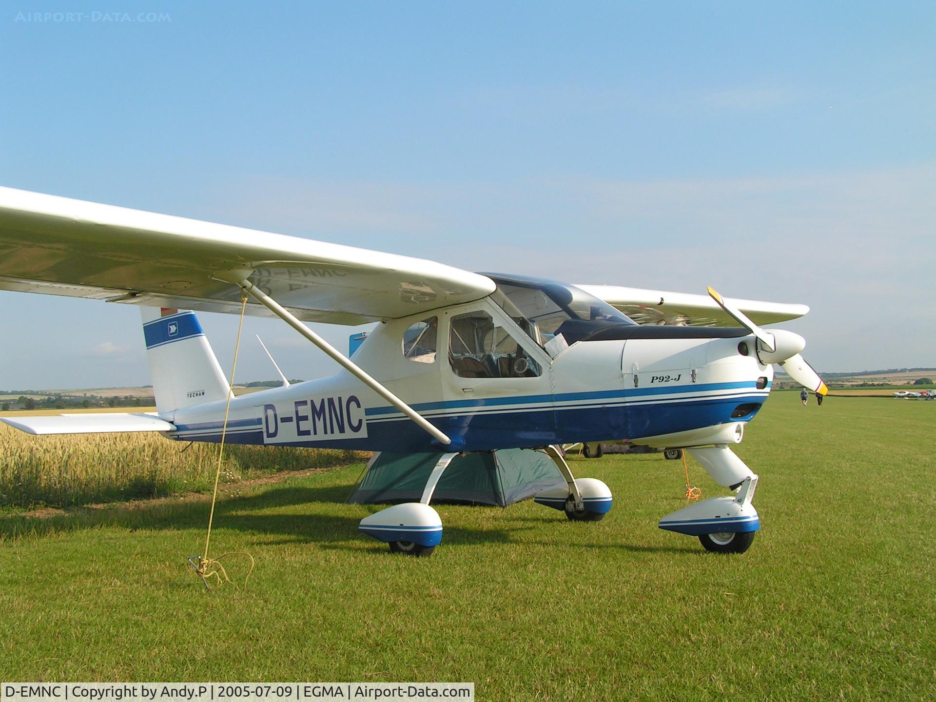 D-EMNC, Tecnam P-92 Echo C/N 004, At Fowlmere for Duxford Flying Legends
