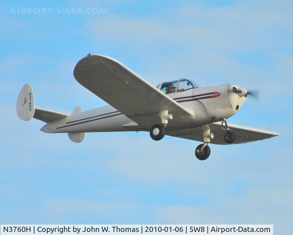 N3760H, 1947 Erco 415C Ercoupe C/N 4385, Departing runway 22