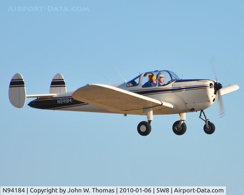 N94184, 1946 Erco 415C Ercoupe C/N 1507, Departing runway 22