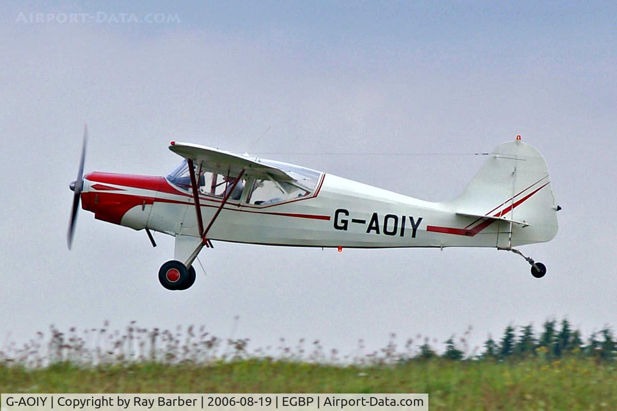 G-AOIY, 1956 Auster J-5G Cirrus Autocar C/N 3199, Seen at the PFA Flying For Fun 2006 Kemble.