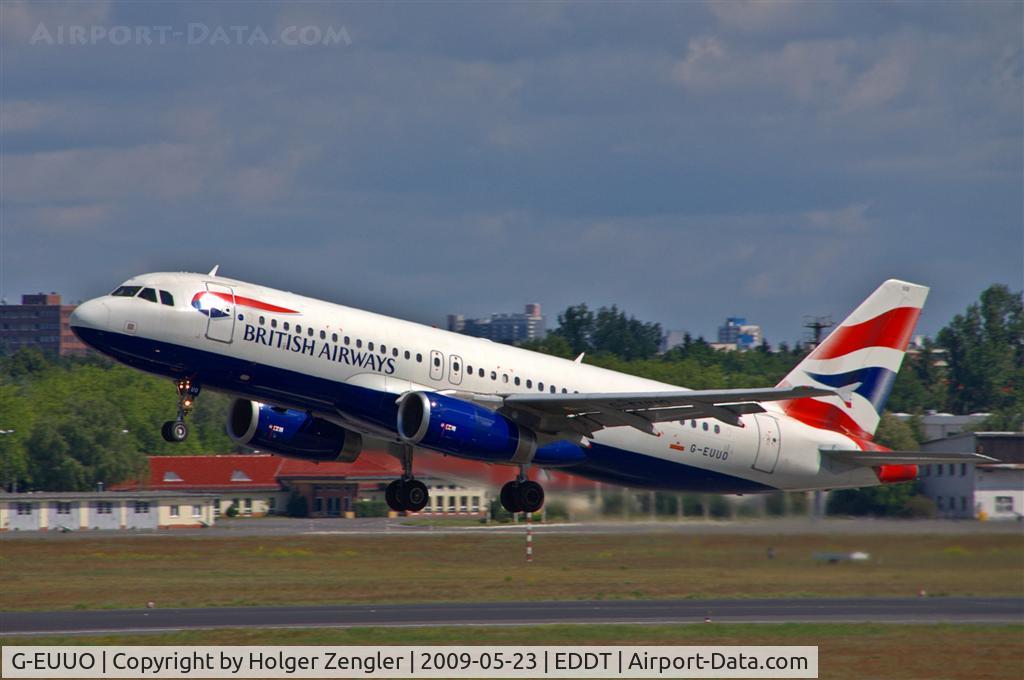 G-EUUO, 2003 Airbus A320-232 C/N 1958, Floating skywards on hot air