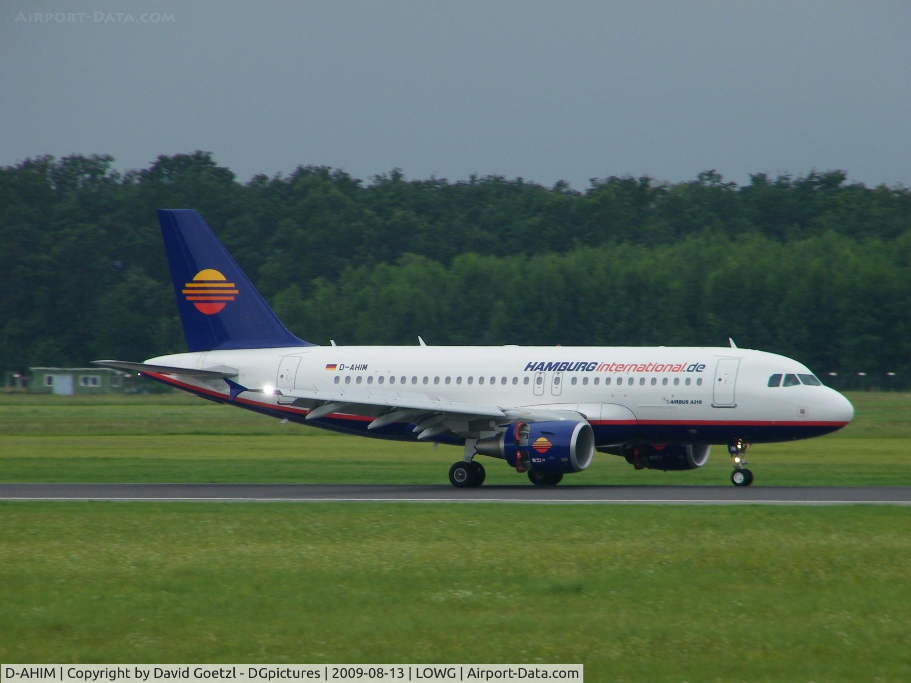 D-AHIM, 2009 Airbus A319-112 C/N 3818, Open reversers after landing from Lourdes/France.