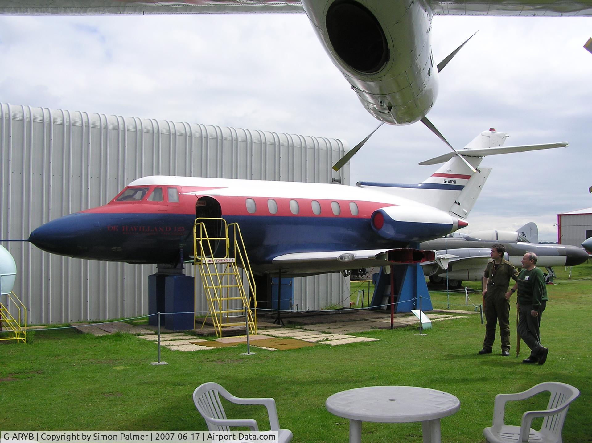 G-ARYB, 1963 De Havilland DH-125 Series 1/521 C/N 25002, Second prototype DH.125 preserved at Coventry