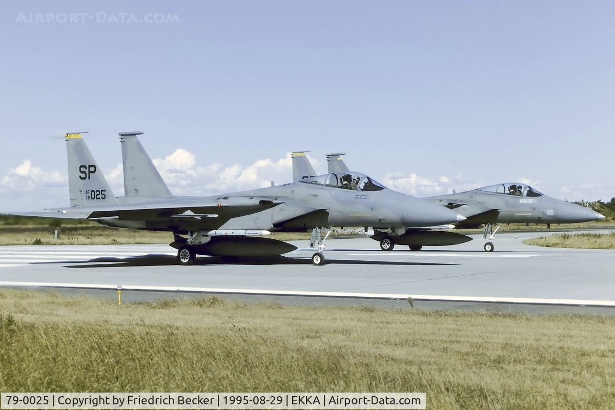 79-0025, 1980 McDonnell Douglas F-15C Eagle C/N 0557/C094, linup for departure