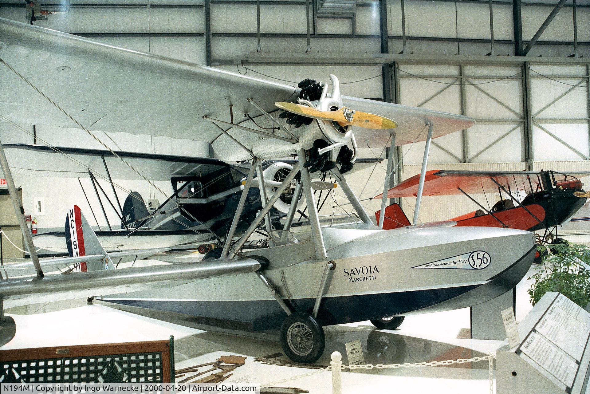 N194M, 1930 Savoia-Marchetti S-56B C/N 7, American Aeronautical (Savoia-Marchetti) S.56B at the Heritage Halls, Owatonna MN