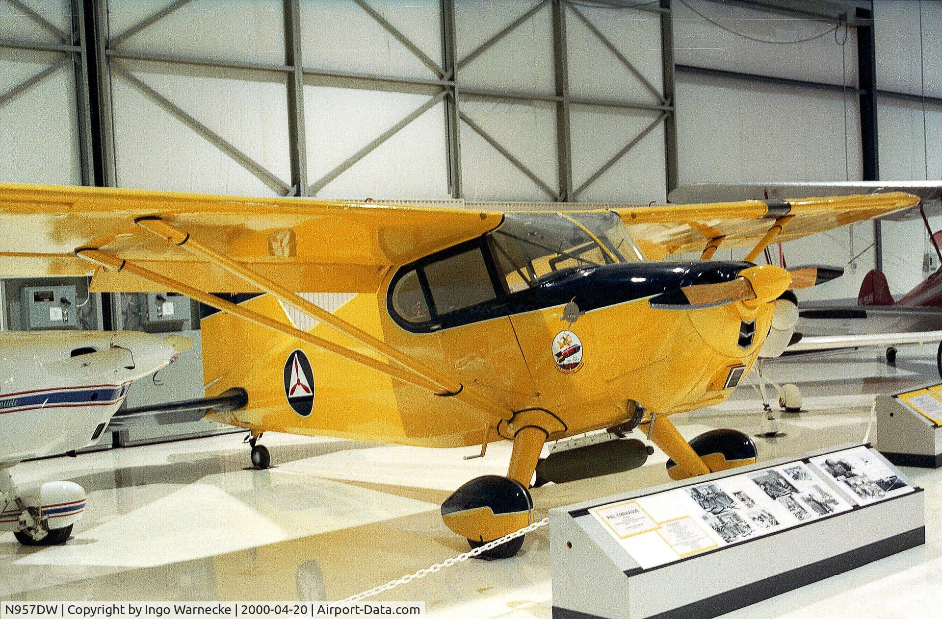 N957DW, 1942 Stinson 10A C/N 7957, Stinson 10A at the Heritage Halls, Owatonna MN