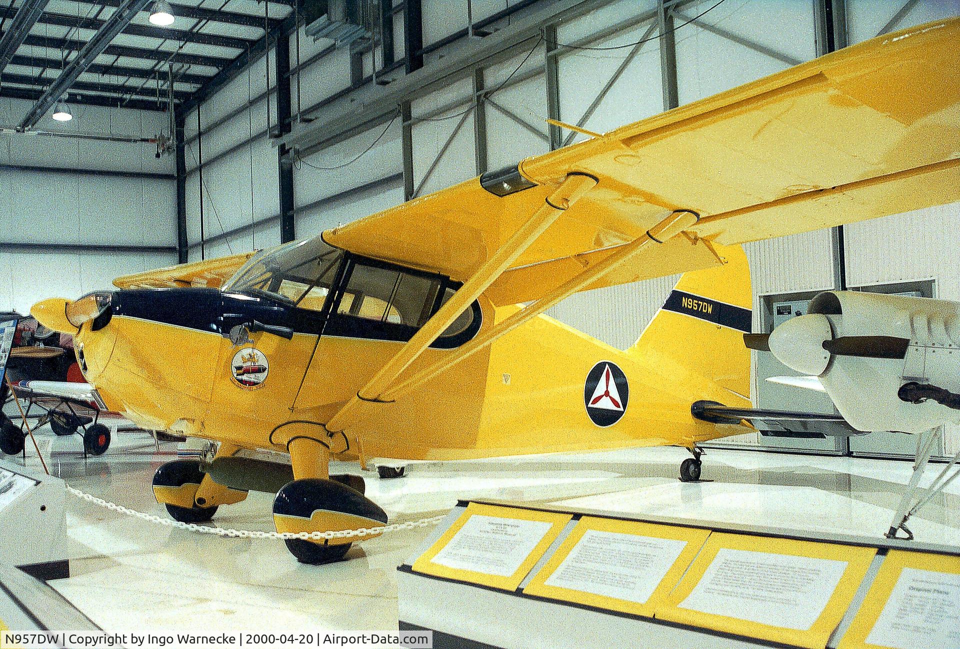 N957DW, 1942 Stinson 10A C/N 7957, Stinson 10A at the Heritage Halls, Owatonna MN