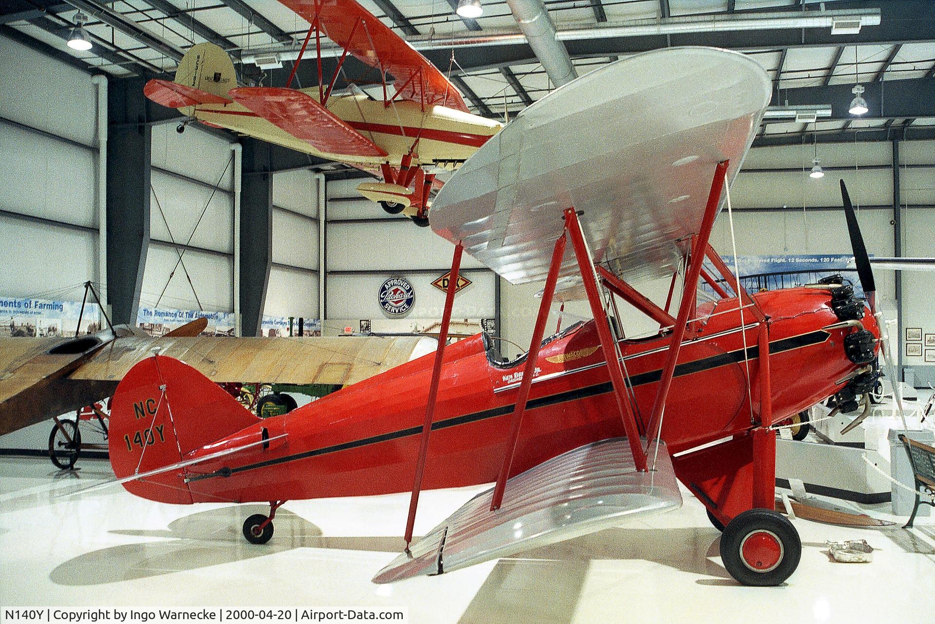 N140Y, 1937 Waco RNF C/N 3317, Waco RNF at the Heritage Halls, Owatonna MN