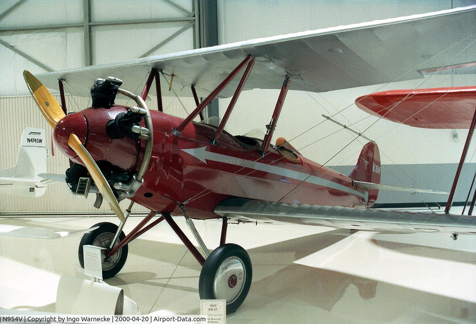 N954V, 1931 Fairchild KR-21 C/N 1502, Fairchild (Kreider-Reisner) KR-21 at the Heritage Halls, Owatonna MN