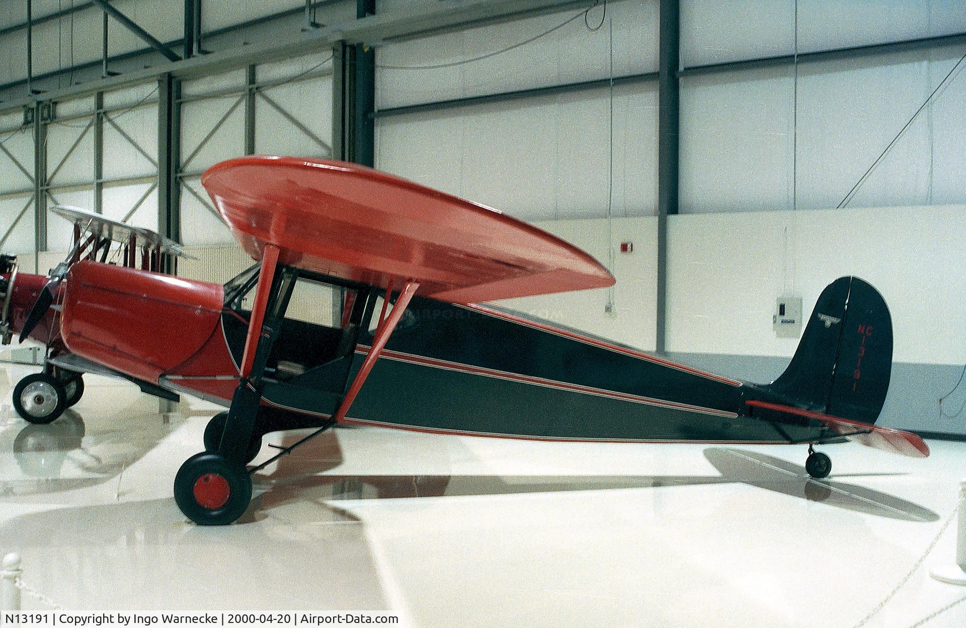 N13191, 1933 Fairchild 24 C8 C/N 2009, Fairchild 24 C8 at the Heritage Halls, Owatonna MN