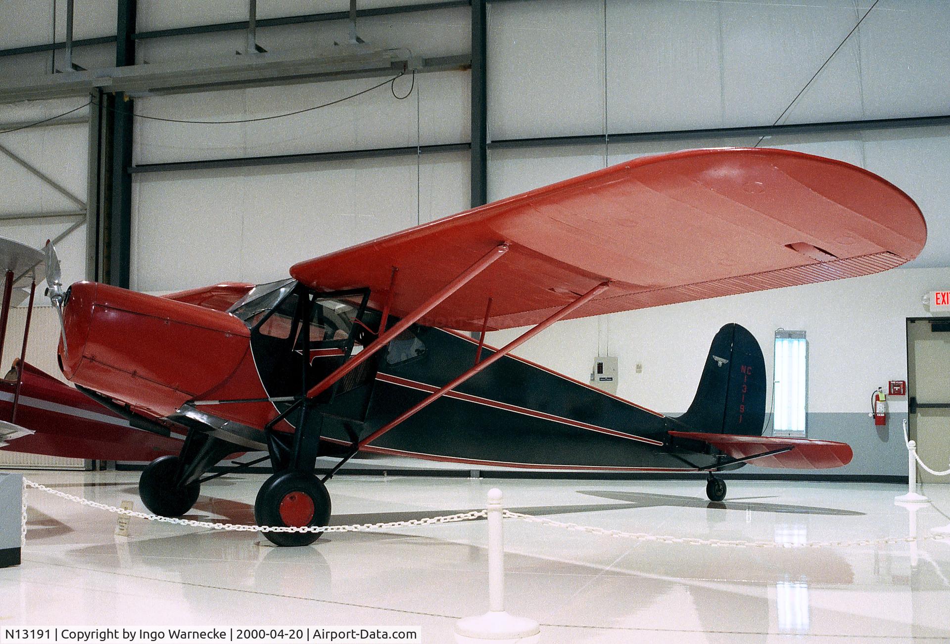 N13191, 1933 Fairchild 24 C8 C/N 2009, Fairchild 24 C8 at the Heritage Halls, Owatonna MN