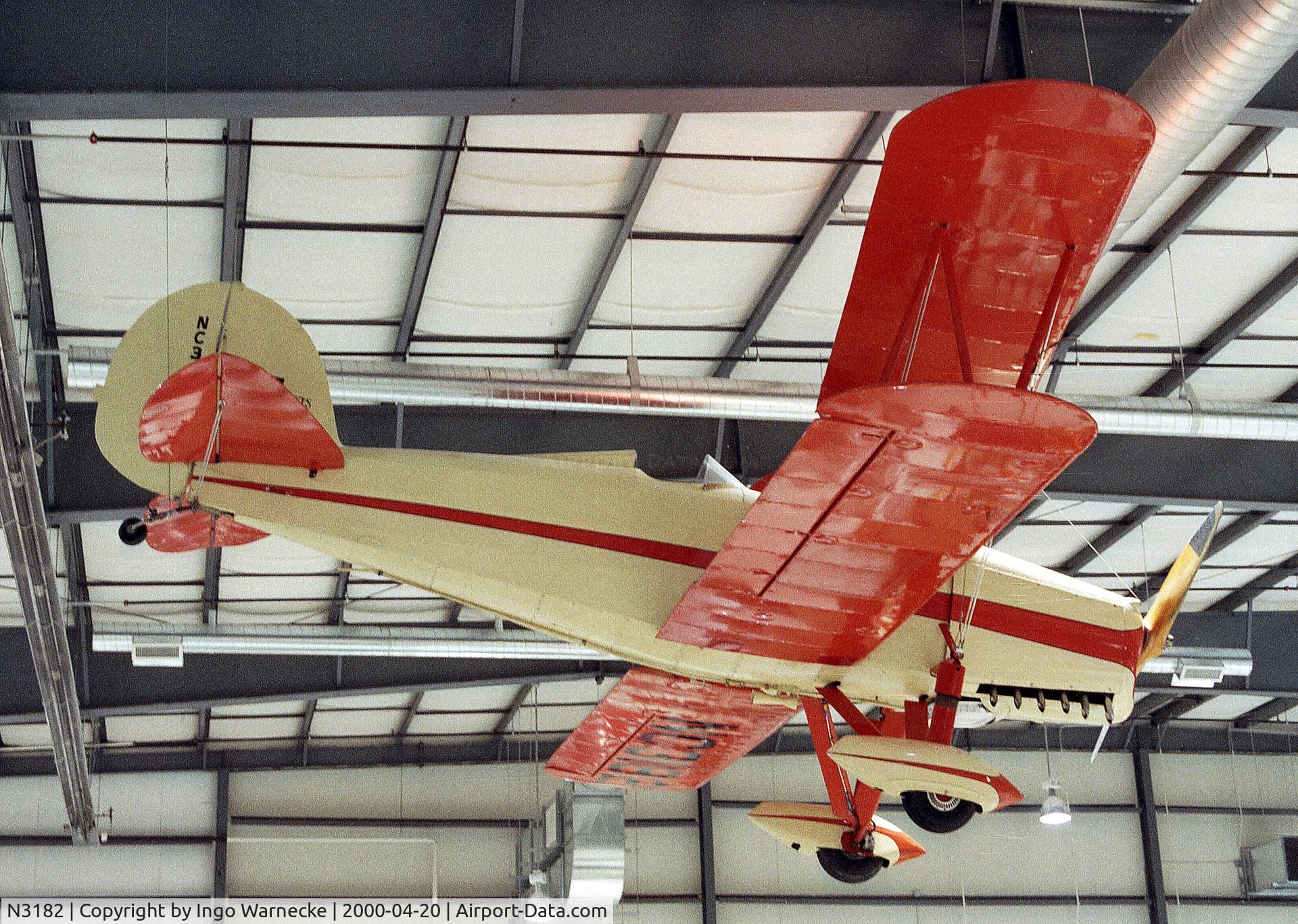 N3182, 1974 Great Lakes 2T-1A-E Sport Trainer C/N 6621-G-312, Great Lakes 2T-1A-E at the Heritage Halls, Owatonna MN