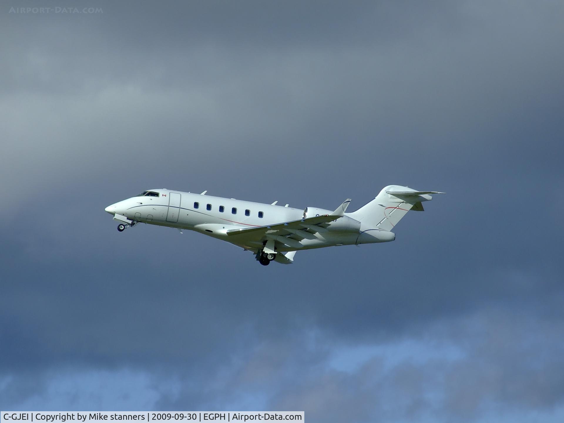 C-GJEI, 2008 Bombardier Challenger 300 (BD-100-1A10) C/N 20245, Irving oil challenger 300,departs EDI's runway 24