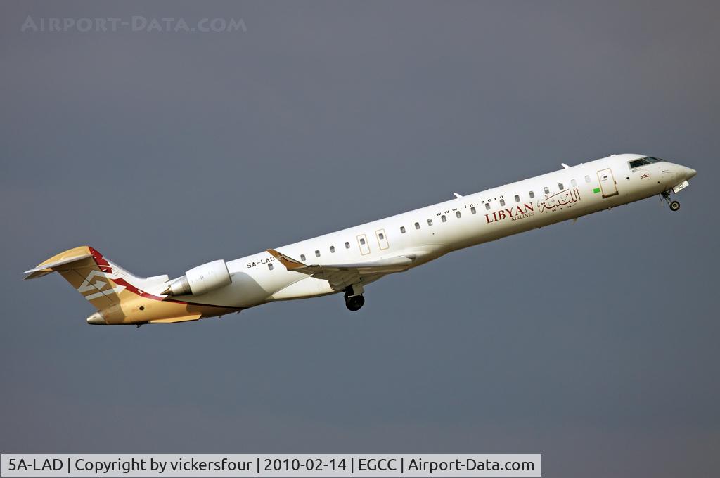 5A-LAD, 2008 Bombardier CRJ-900ER (CL-600-2D24) C/N 15214, Libyan Airlines