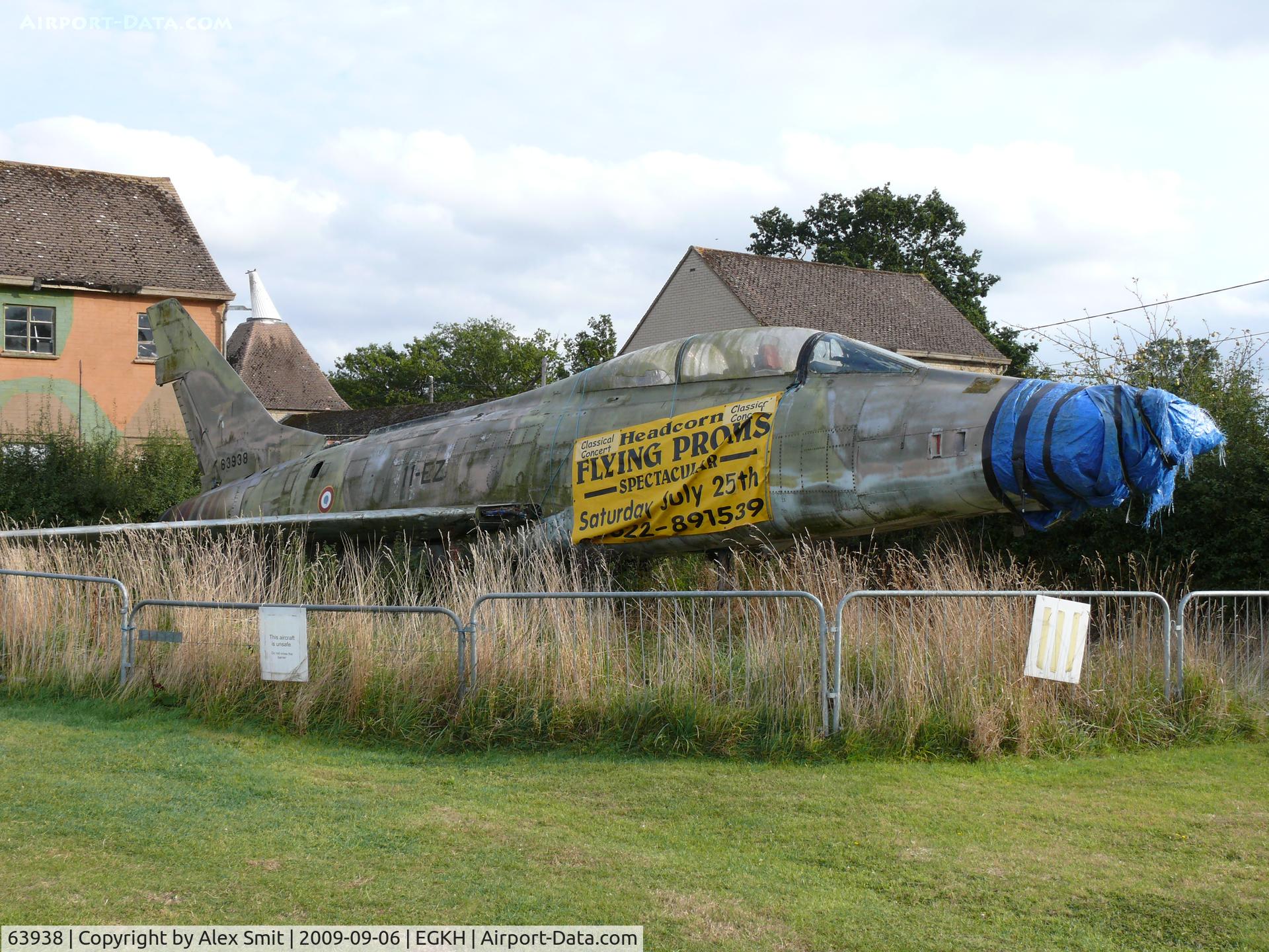 63938, 1956 North American F-100F Super Sabre C/N 243-214, North American F-100F Super Sabre 56-3938/11-EZ French Air Force in the Lashenden Air Warfare Museum