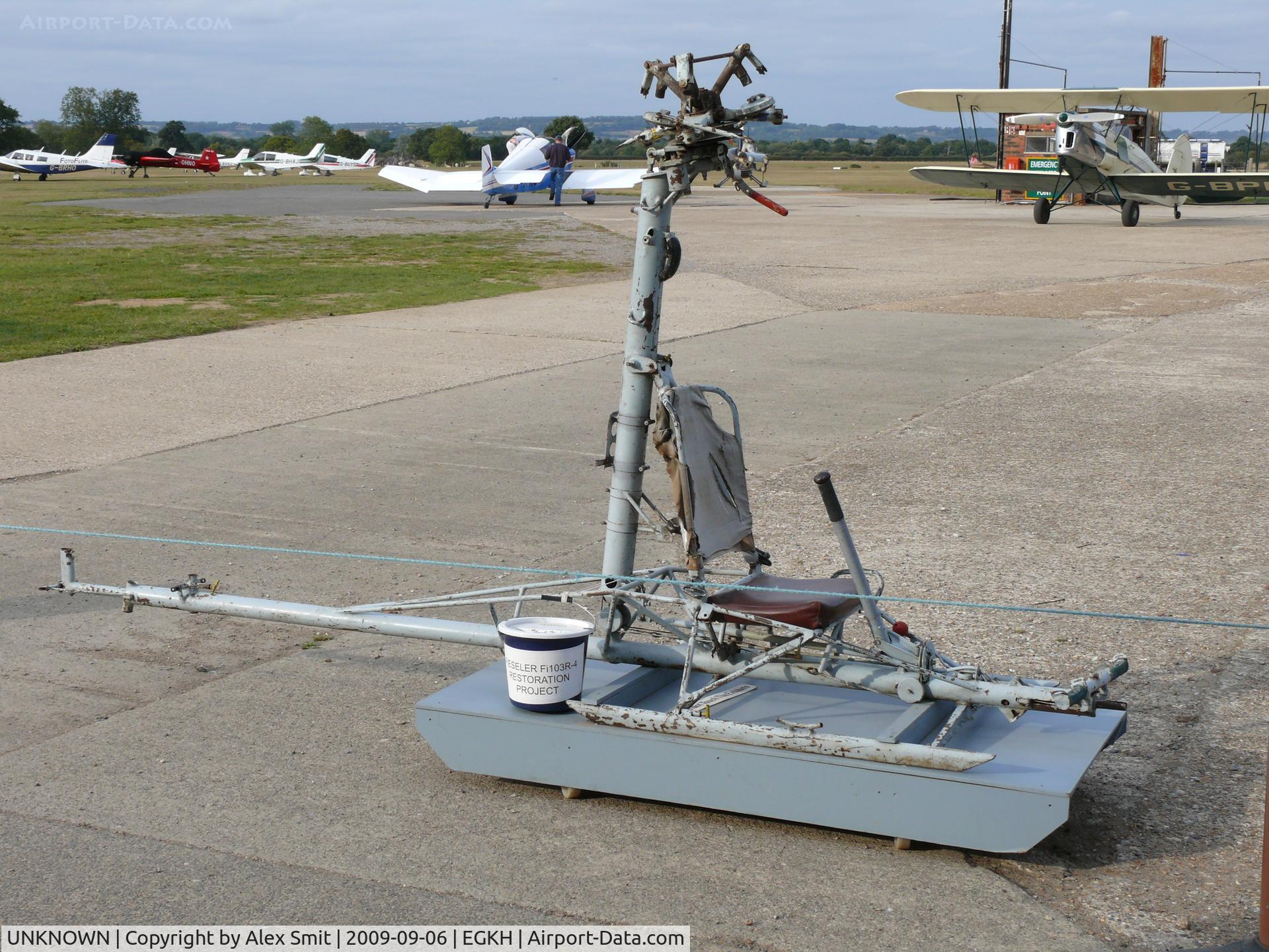 UNKNOWN, Miscellaneous Various C/N unknown, Fieseler Fi103C engineless towcopter used as AOP by the German Navy in the Lashenden Air Warfare Museum