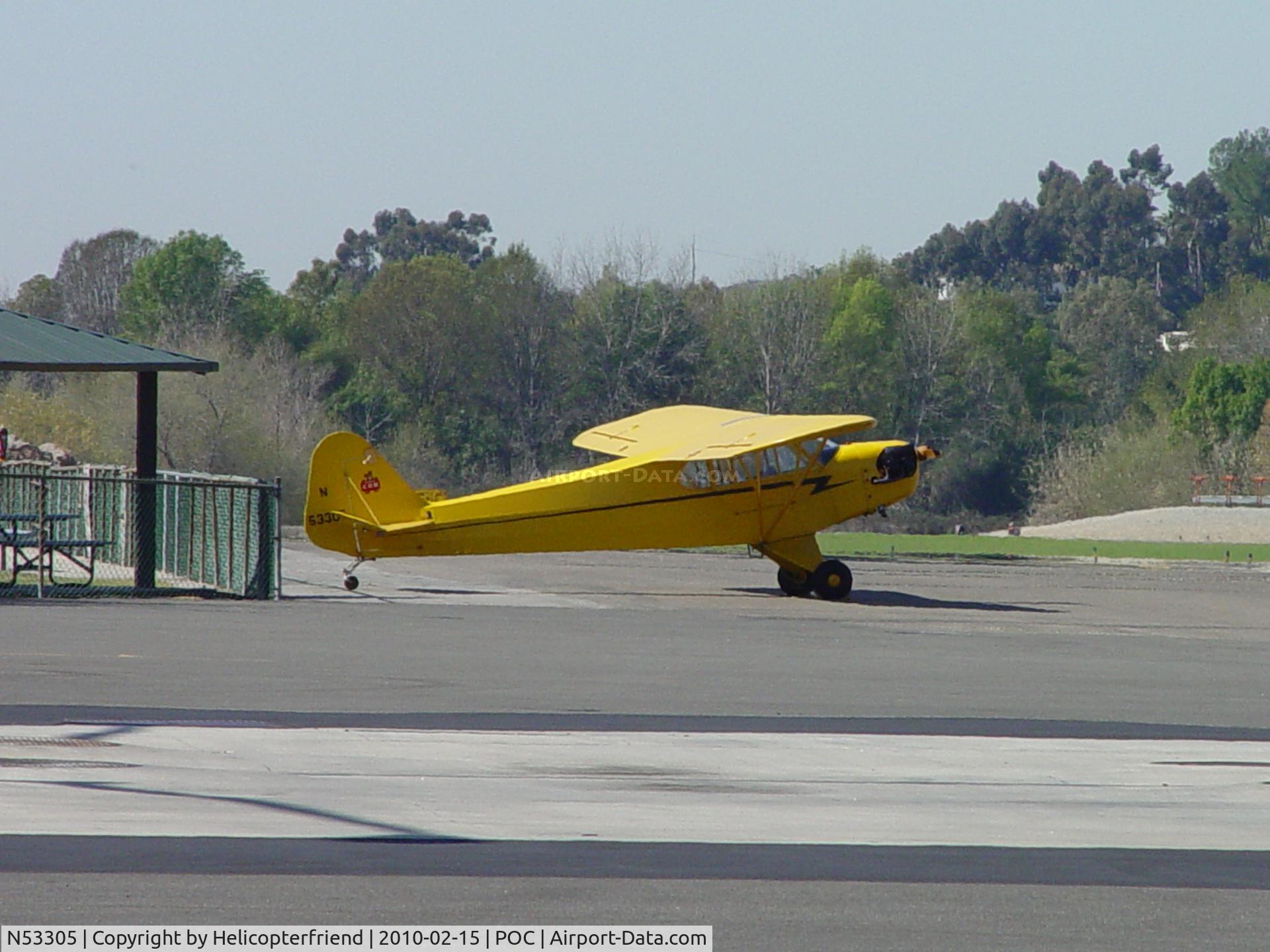N53305, 1942 Piper J3C-65 Cub C/N 8318, Parked by Norm's at Brackett