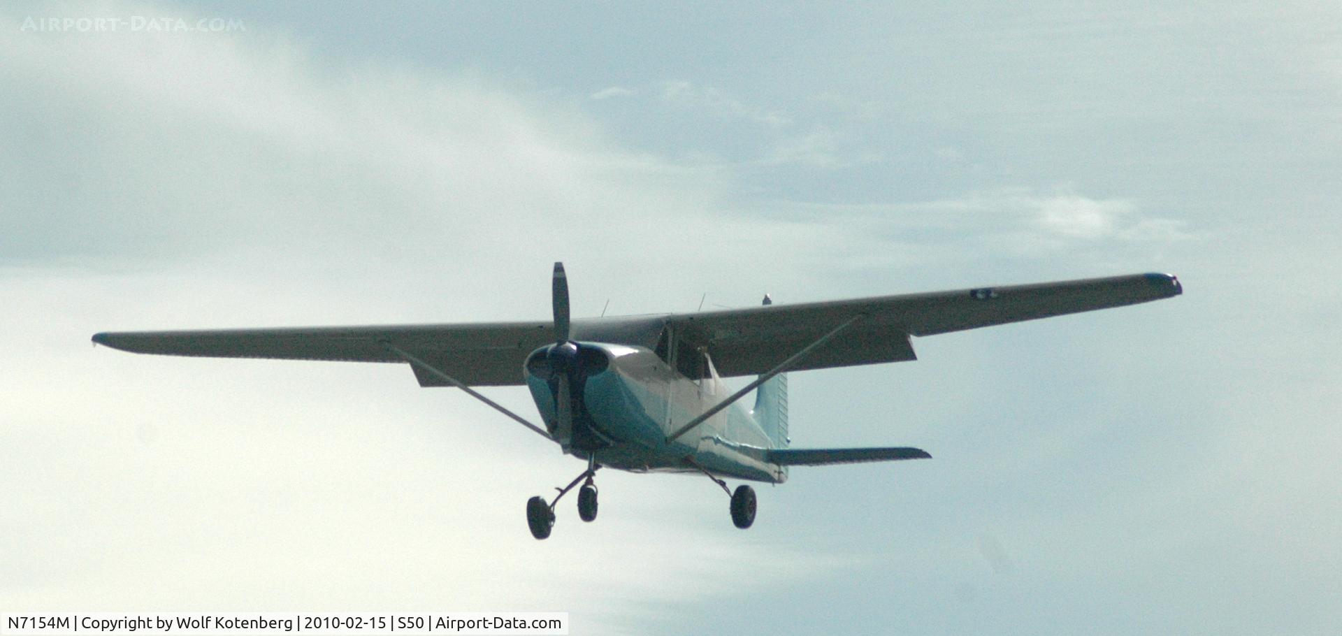N7154M, 1958 Cessna 175 Skylark C/N 55454, in flight