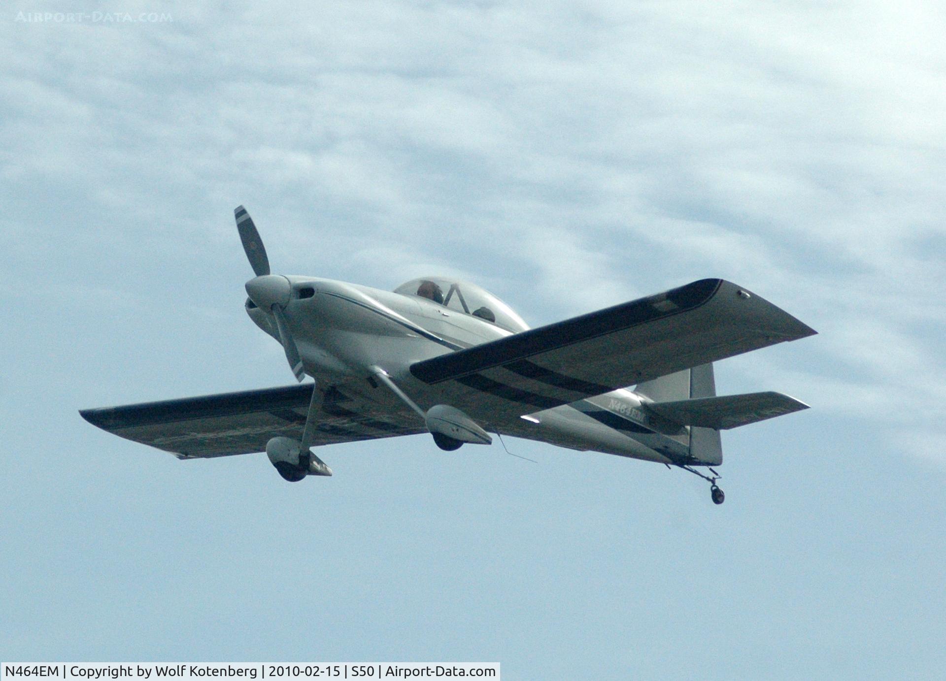 N464EM, 1993 Vans RV-4 C/N RV4AC92ME, seconds from landing