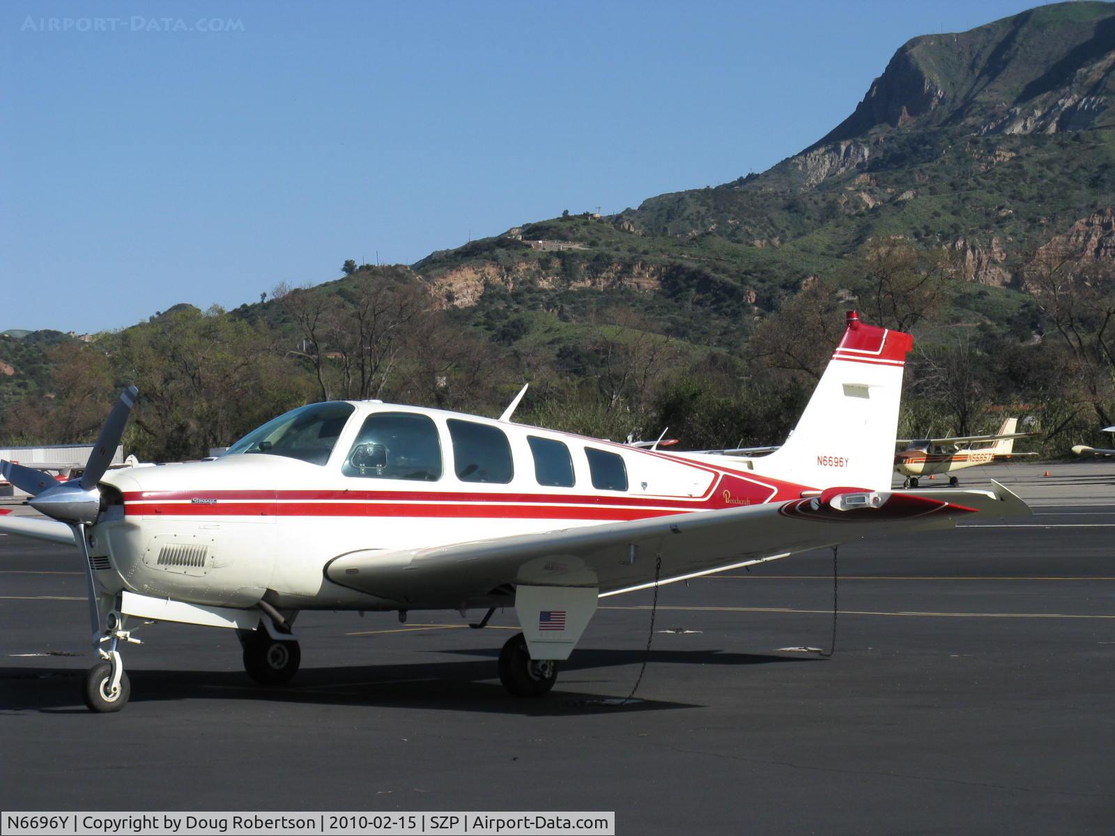 N6696Y, 1980 Beech A36 Bonanza 36 C/N E-1639, 1980 Beech A36 BONANZA, Continental IO-520-BA 285 Hp