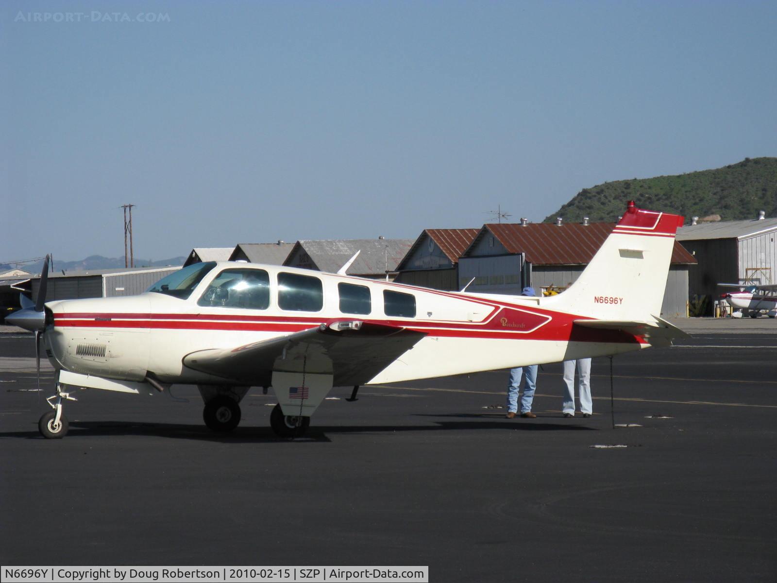 N6696Y, 1980 Beech A36 Bonanza 36 C/N E-1639, 1980 Beech A36 BONANZA, Continental IO-520-BA 285 Hp