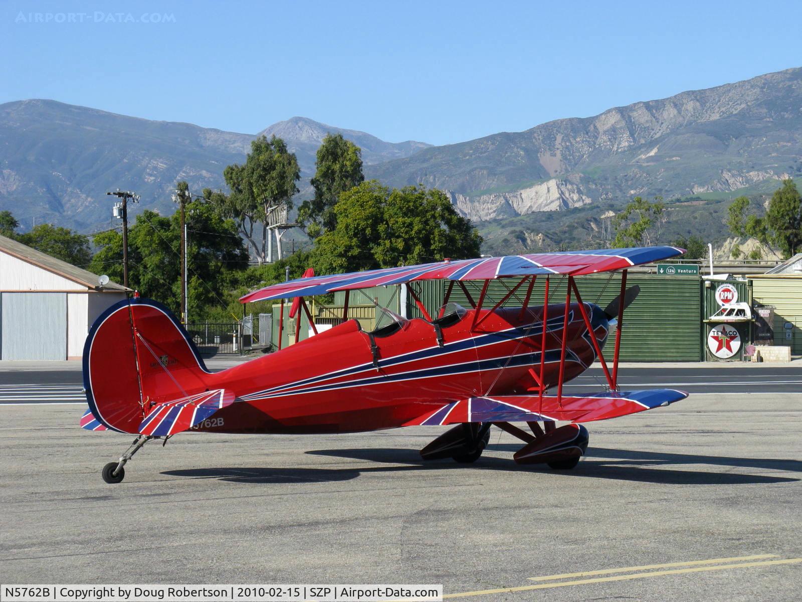 N5762B, 1980 Great Lakes 2T-1A-2 Sport Trainer C/N 0833, 1980 Great Lakes 2T-1A-2 SPORT TRAINER, Lycoming AEIO-360-B1F6 180 Hp